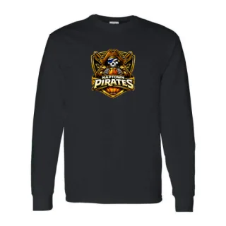 Product image for Naptown Pirates black adult 2X-large long sleeve t-shirt