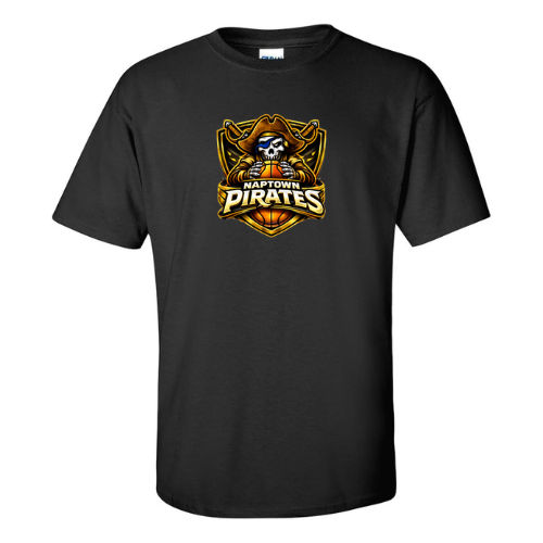 Product image for Naptown Pirates black youth large t-shirt