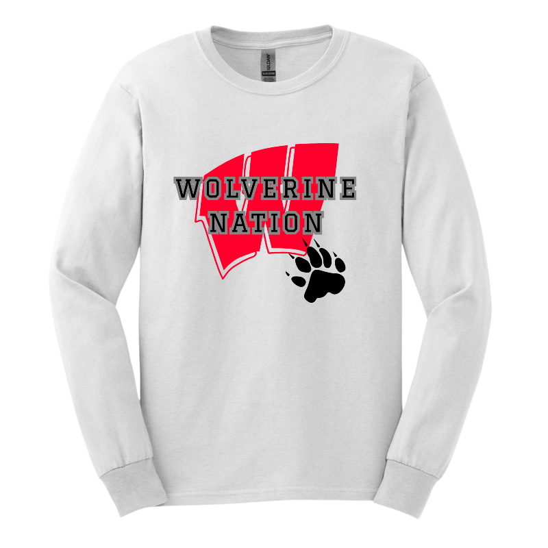 Product image for Waverly white X-large long sleeve t-shirt